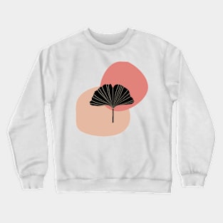 Ginkgo leaf abstract midcentury modern minimal design Crewneck Sweatshirt